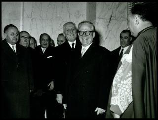 Il Presidente della Repubblica Giovanni Gronchi visita Milano