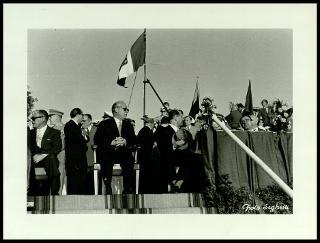Giovanni Gronchi partecipa alle celebrazioni per il 350° anniversario della proclamazione di Livorno città e all'inaugurazione del faro ricostruito