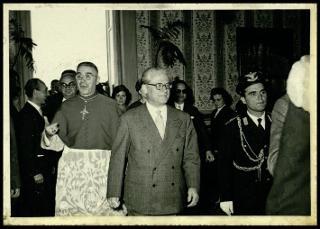Giovanni Gronchi a Monreale visita il Duomo
