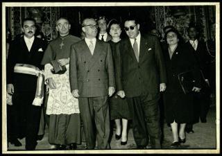 Giovanni Gronchi a Monreale visita il Duomo
