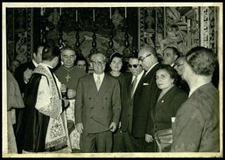 Giovanni Gronchi a Monreale visita il Duomo