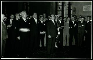 Il Presidente della Repubblica Giovanni Gronchi visita Siena