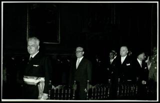 Il Presidente della Repubblica Giovanni Gronchi visita Siena