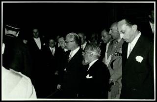 Il Presidente della Repubblica Giovanni Gronchi visita Siena