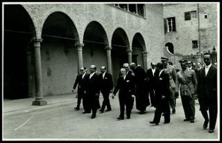 Il Presidente della Repubblica Giovanni Gronchi visita Siena