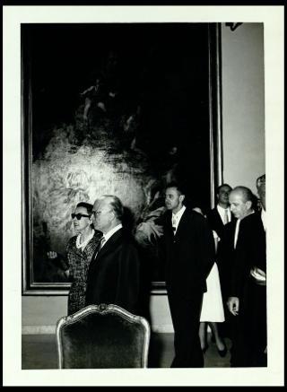 Il Presidente della Repubblica Giovanni Gronchi a Genova inaugura il nuovo "Palazzo Rosso"