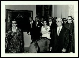 Il Presidente della Repubblica Giovanni Gronchi a Genova inaugura il nuovo "Palazzo Rosso"