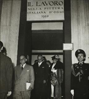 Visita del Presidente della Repubblica Luigi Einaudi alla Mostra del lavoro (Venezia)