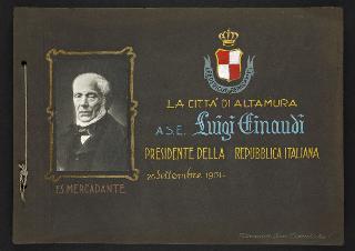 Visita del Presidente della Repubblica Luigi Einaudi e della moglie Ida ad Altamura (Bari)