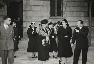 Visita di Ida Einaudi Pellegrini all'Orfanotrofio maschile Vittorio Emanuele II (Parma)