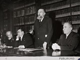 Intervento del Presidente della Repubblica Luigi Einaudi alla cerimonia inaugurale della Sala e della Mostra Manzoniana nella Biblioteca Nazionale di Brera (Milano)