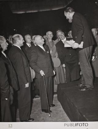 Intervento del Presidente della Repubblica Luigi Einaudi alla cerimonia inaugurale della Sala e della Mostra Manzoniana nella Biblioteca Nazionale di Brera (Milano)