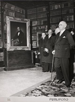 Intervento del Presidente della Repubblica Luigi Einaudi alla cerimonia inaugurale della Sala e della Mostra Manzoniana nella Biblioteca Nazionale di Brera (Milano)