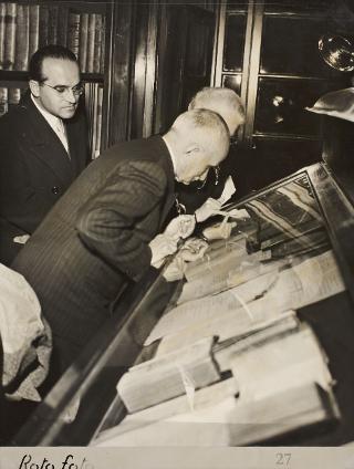 Intervento del Presidente della Repubblica Luigi Einaudi alla cerimonia inaugurale della Sala e della Mostra Manzoniana nella Biblioteca Nazionale di Brera (Milano)
