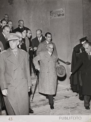 Intervento del Presidente della Repubblica Luigi Einaudi alla cerimonia inaugurale della Sala e della Mostra Manzoniana nella Biblioteca Nazionale di Brera (Milano)