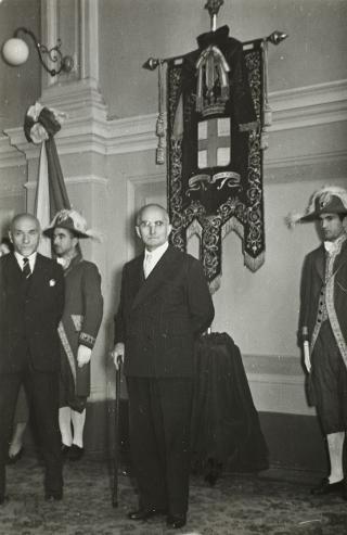 Visita del Presidente della Repubblica Luigi Einaudi a Vercelli