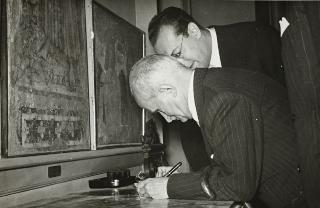 Visita del Presidente della Repubblica Luigi Einaudi a Vercelli