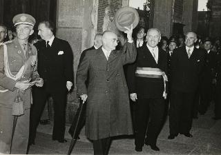 Visita del Presidente della Repubblica Luigi Einaudi a Biella
