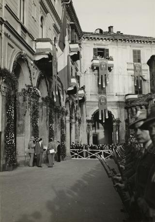 Visita del Presidente della Repubblica Luigi Einaudi a Biella