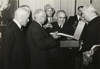 Visita del Presidente della Repubblica Luigi Einaudi a Biella