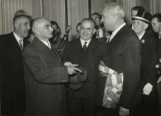 Visita del Presidente della Repubblica Luigi Einaudi a Biella