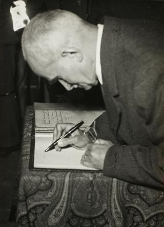 Visita del Presidente della Repubblica Luigi Einaudi a Biella