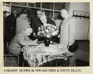 Visita del Presidente della Repubblica Luigi Einaudi a Biella