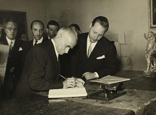 Visita del Presidente della Repubblica Luigi Einaudi alla città de L'Aquila