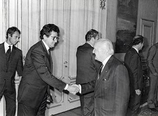 Incontro del Presidente della Repubblica Oscar Luigi Scalfaro con una rappresentanza dell'Unione industriali di Torino