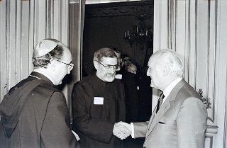 Incontro del  Presidente della Repubblica Oscar Luigi Scalfaro con  gli Abati Presidi delle Congregazioni Benedettine del mondo