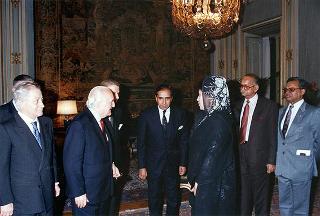 Incontro del Presidente della Repubblica Oscar Luigi Scalfaro con il Primo Ministro della Repubblica Popolare del Bangladesh, Signora Khaleda  Zia