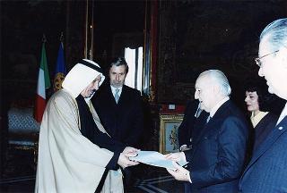 Presentazione di lettere credenziali: S.E. Quasim Omar Al-Yaqout, nuovo ambasciatore del Kuwait