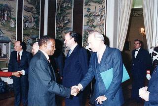 Incontro con il Presidente della Repubblica del Botswana, Ketumile Masire