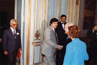 Incontro del  Presidente della Repubblica Oscar Luigi Scalfaro con i Parlamentari stranieri partecipanti al Congresso Nazionale del Partito Radicale