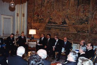 Incontro del Presidente della Repubblica Oscar Luigi Scalfaro con i Governatori ed esponenti dei Distretti italiani del Rotary International