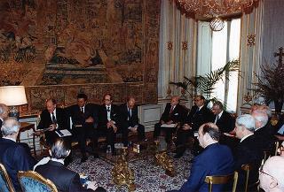 Incontro del Presidente della Repubblica Oscar Luigi Scalfaro con i Governatori ed esponenti dei Distretti italiani del Rotary International