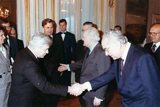 Incontro del Presidente della Repubblica Oscar Luigi Scalfaro con Sua Eccellenza Milan Kucan, Presidente della Repubblica di Slovenia