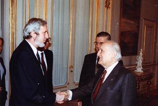 Incontro del Presidente della Repubblica Oscar Luigi Scalfaro con il Ministro degli Affari Esteri della Repubblica di Ungheria, Signor Geza Jeszenszky