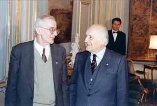 Incontro del Presidente della Repubblica Oscar Luigi Scalfaro con Muhamed Kresevljacovic, sindaco di Sarajevo