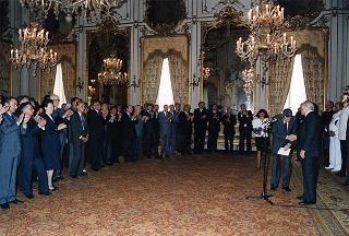 Francesco Colucci, Presidente della Confcommercio, con componenti della Giunta e del Consiglio generale