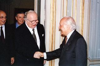 Sen. Giovanni Spadolini e on. Giorgio Napolitano, presidenti del Senato e della Camera