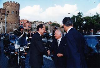 Cerimonia inaugurale delle celebrazioni del cinquantennale della Resistenza e della guerra di Liberazione