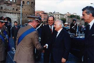 Cerimonia inaugurale delle celebrazioni del cinquantennale della Resistenza e della guerra di Liberazione