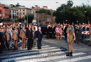Cerimonia inaugurale delle celebrazioni del cinquantennale della Resistenza e della guerra di Liberazione