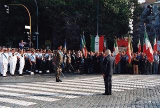 Cerimonia inaugurale delle celebrazioni del cinquantennale della Resistenza e della guerra di Liberazione