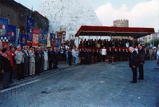 Cerimonia inaugurale delle celebrazioni del cinquantennale della Resistenza e della guerra di Liberazione