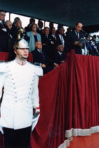 Cerimonia inaugurale delle celebrazioni del cinquantennale della Resistenza e della guerra di Liberazione