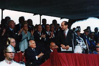 Cerimonia inaugurale delle celebrazioni del cinquantennale della Resistenza e della guerra di Liberazione