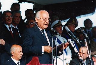 Cerimonia inaugurale delle celebrazioni del cinquantennale della Resistenza e della guerra di Liberazione