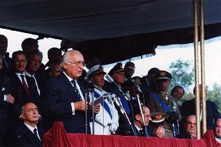 Cerimonia inaugurale delle celebrazioni del cinquantennale della Resistenza e della guerra di Liberazione